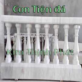 Mẫu con tiện đá màu trắng